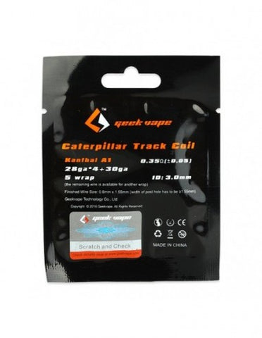 GeekVape Prebuilt Kanthal A1 Caterpillar Track Coils (Pkg of 2)