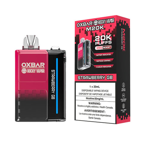 Rocky Vapor Oxbar M20k puff disposable - Strawberry GB