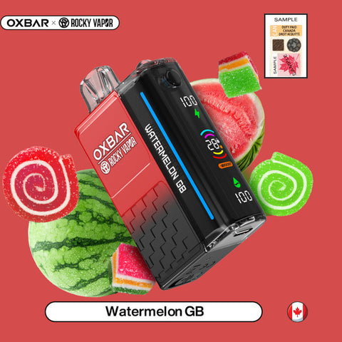 Rocky Vapor Oxbar M20k puff disposable - Watermelon GB