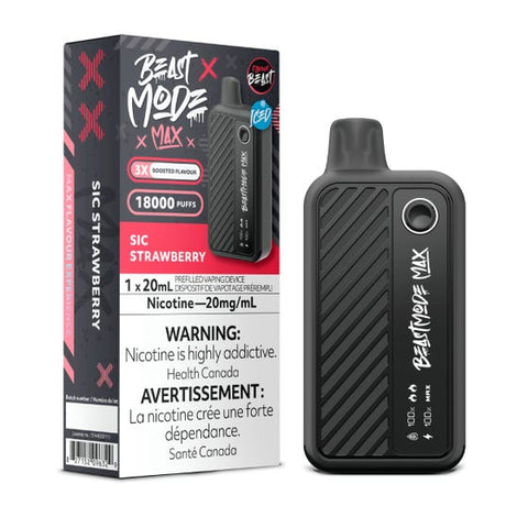 Flavour Beast Beast Mode MAX 18000 puff Disposable - Sic Strawberry Iced