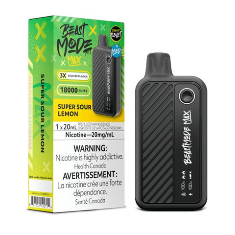 Flavour Beast Beast Mode MAX 18000 puff Disposable - Super Sour Lemon