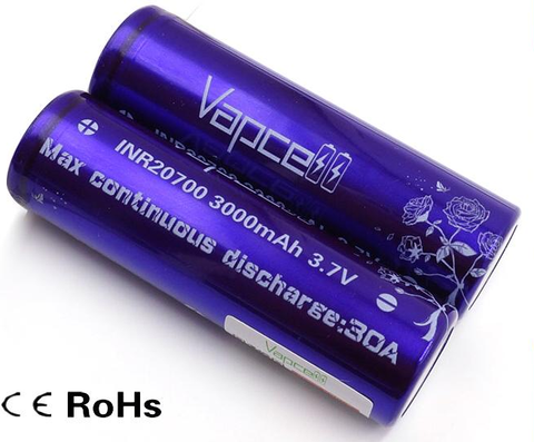 Vapcell INR20700 Batteries