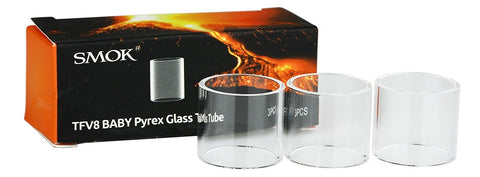 (DISCONTINUED) SMOK TFV8 Baby Replacement Pyrex Glass (Pack of 3)